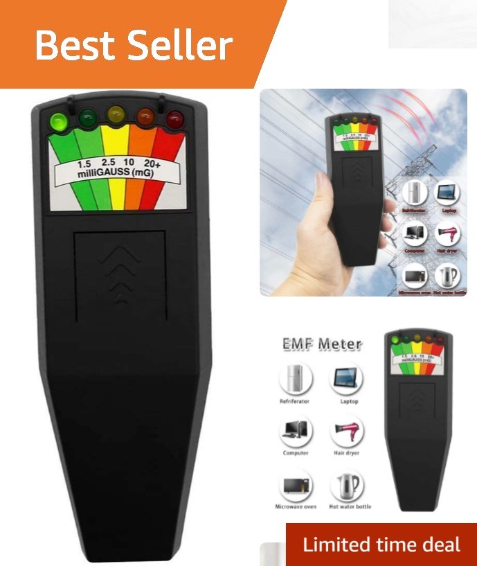 Handheld EMF Meter for Ghost Hunting - Precision Radiation Detection Device