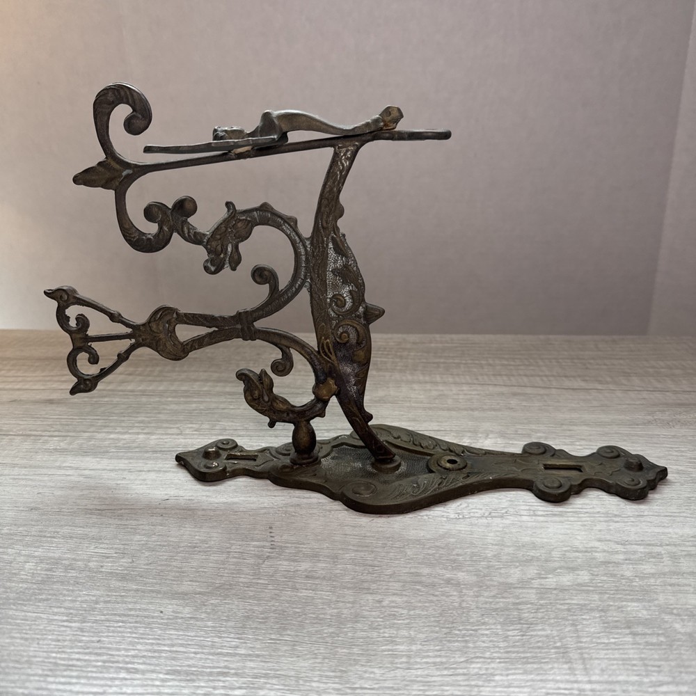 ANTIQUE BRASS BELL LANTERN HOLDER