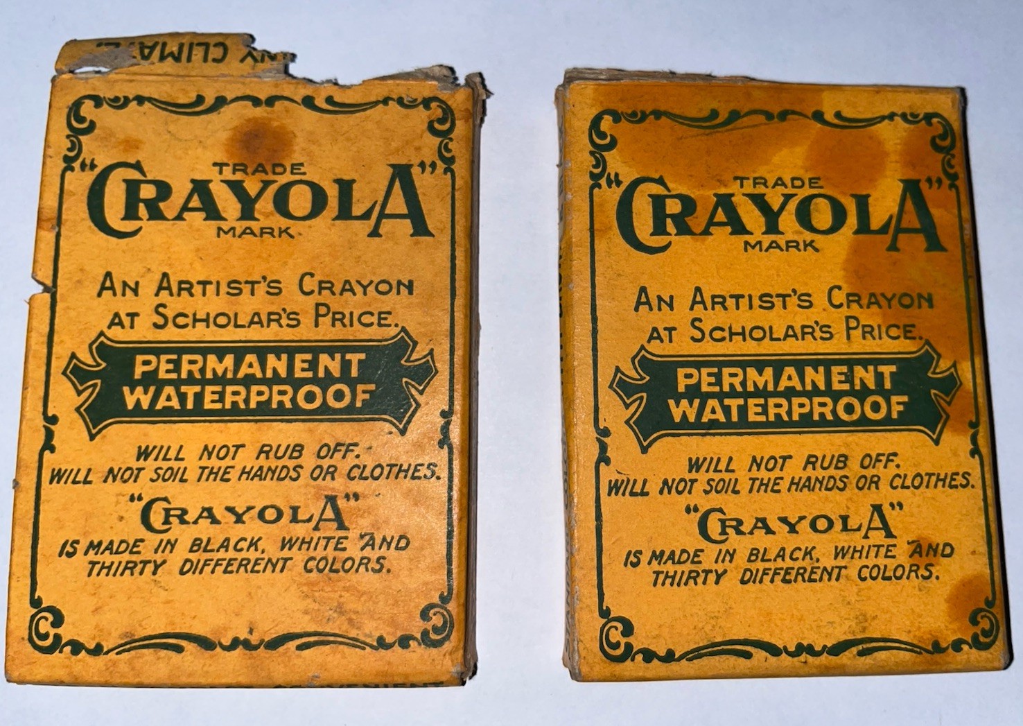 VTG Crayola No. 8 Box & Crayons Lot-(Early 1900s??)Gold Medal-Binney&Smith-RARE!