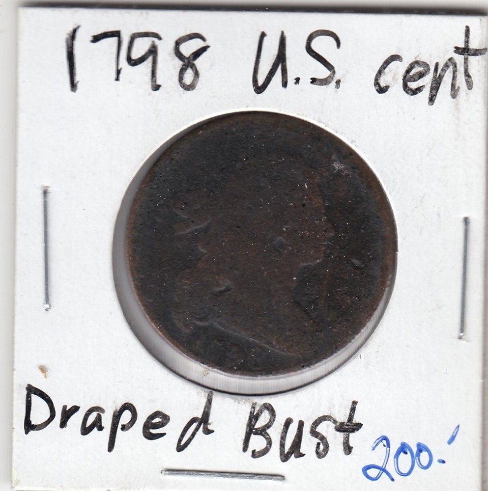 1798 US Large Cent - Draped Bust   C10