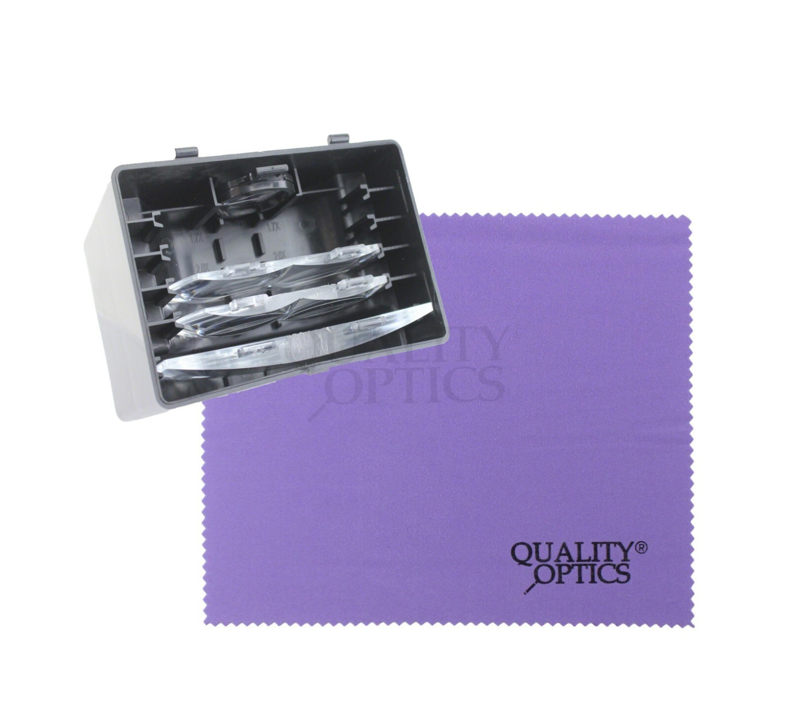 Quality Optics® Illuminated Headband Magnifier Jewelers Head Visor Magnifying