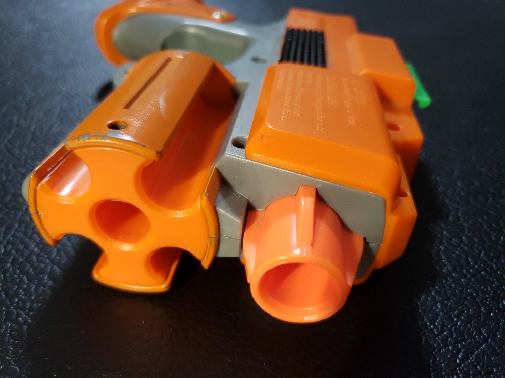 2005 Nerf Crossfire Sidearm Blaster-Orange-Tested/works