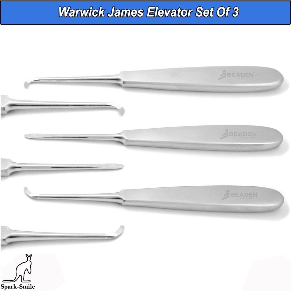 Warwick James Root Elevators Surgical Tooth Extraction Luxating Elevators Set