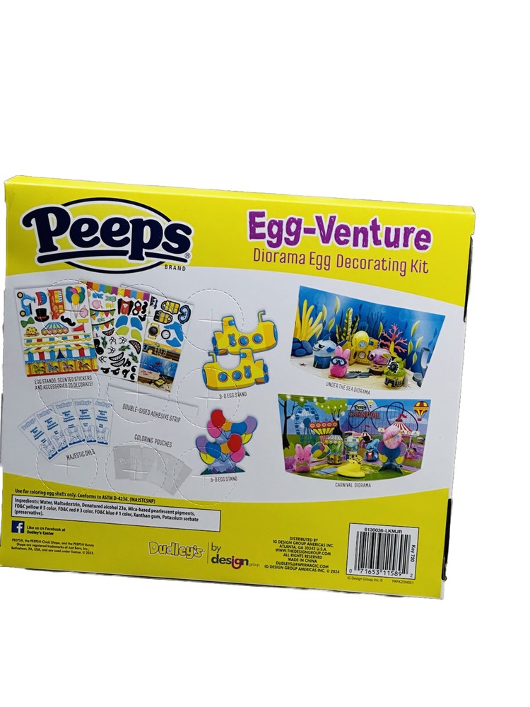 Peeps Egg Venture Diorama Egg Decorating Kit-80 Pc
