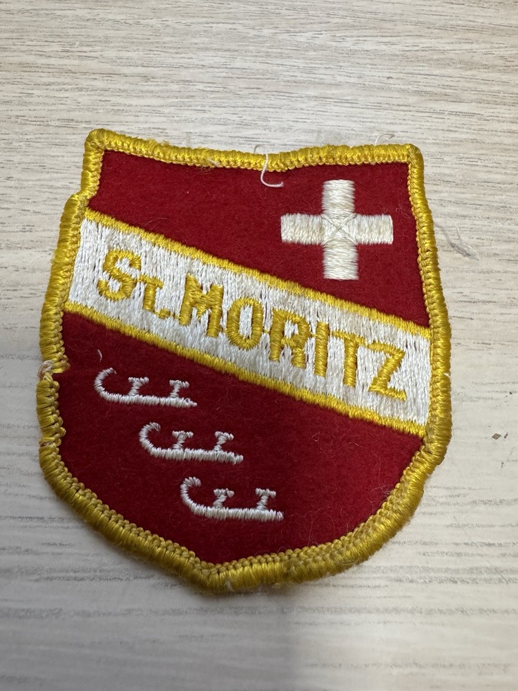 Vintage St Moritz Ice Skating Club Patch