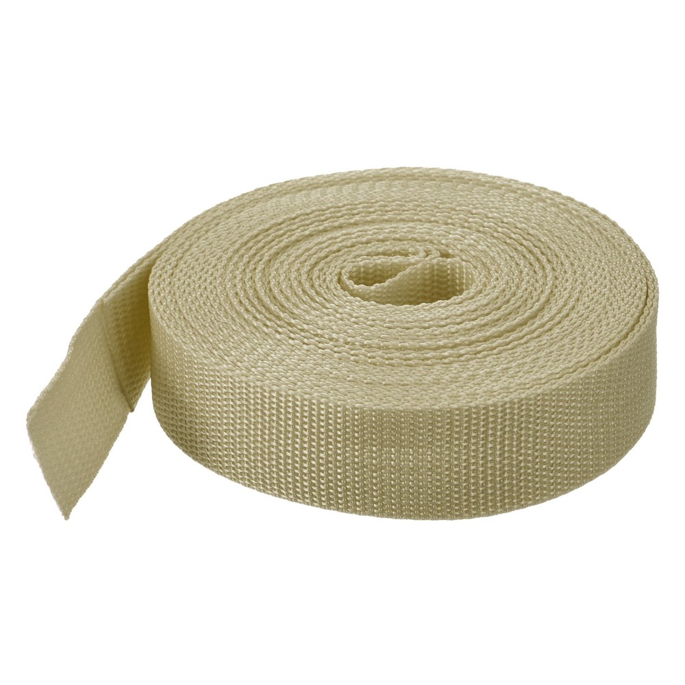 Lightweight Polypropylene Webbing Strap 3.8cm 10 Yard Light Khaki