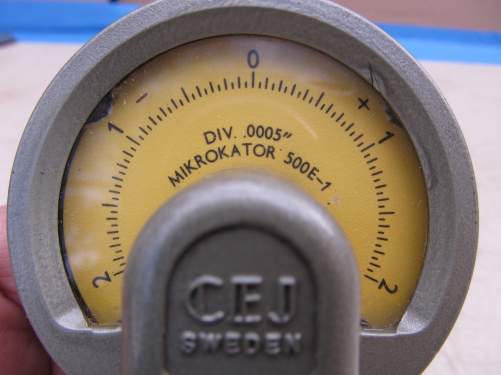 CEJ MIKROKATOR 500 E-1 Dial Indicator .0005" Precision Comparator