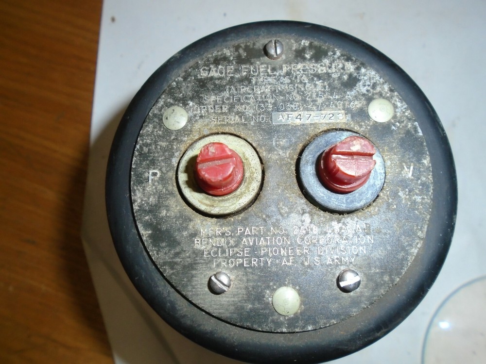 2418-43A-A1 Bendix Fuel Press. Indicator (Single Engine)