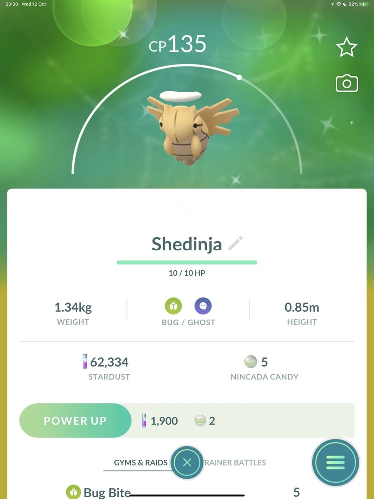 Shiny Shedinja - PTCs - Read Description