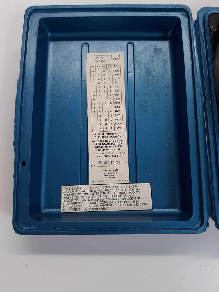 Astrocom Corp. 0004A0120017 Maxichek Data Analyzer 022300