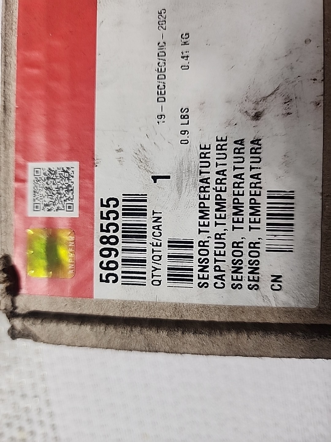 CUMMINS SENSOR,TEMPERATURE 5698555