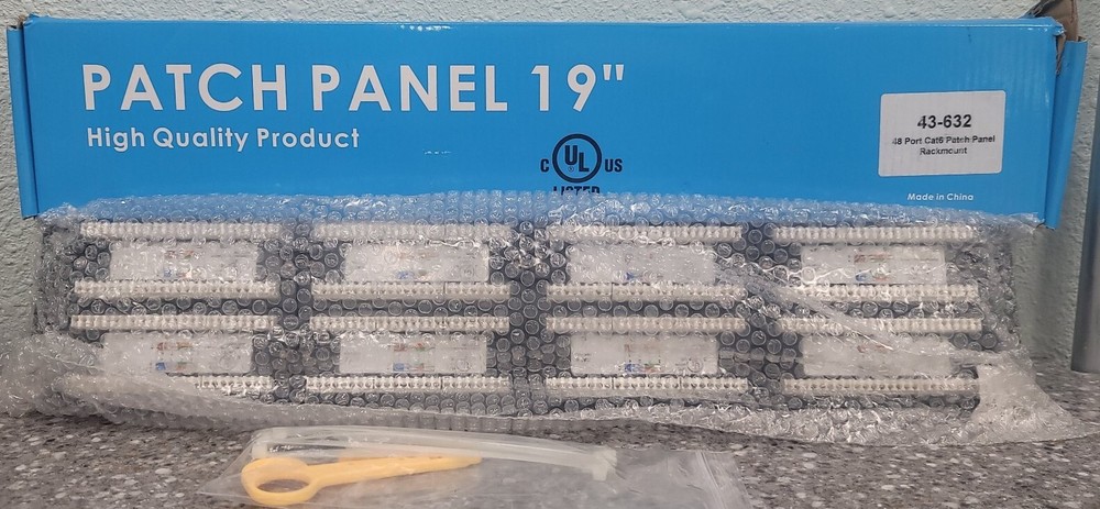 43-632 48 PORT CAT 6 PATCH PANEL RACKMOUNT
