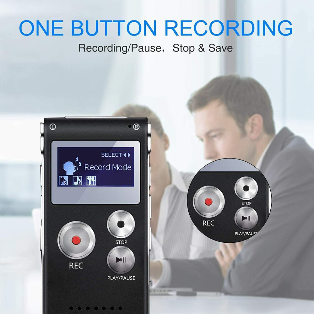 32GB Grabadora Espia De Voz Audio Digital Microfono Grabacion Grabador De Audio