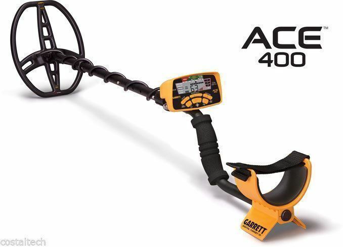 GARRETT ACE 400 METAL DETECTOR, PRO POINTER II PINPOINTER, POUCH, EDGE DIGGER
