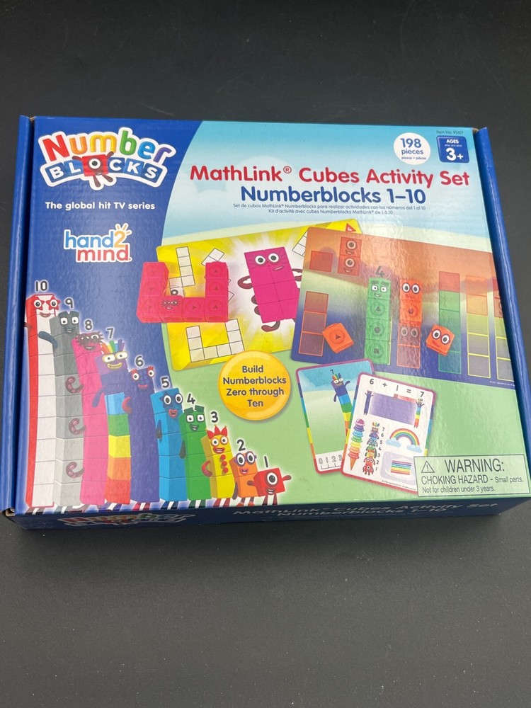 Learning Resources  number blocks 1-10 MathLink 198 pieces