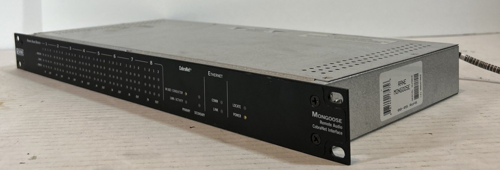 RANE Mongoose Remote Audio CobraNet Interface Digital Audio Matrix
