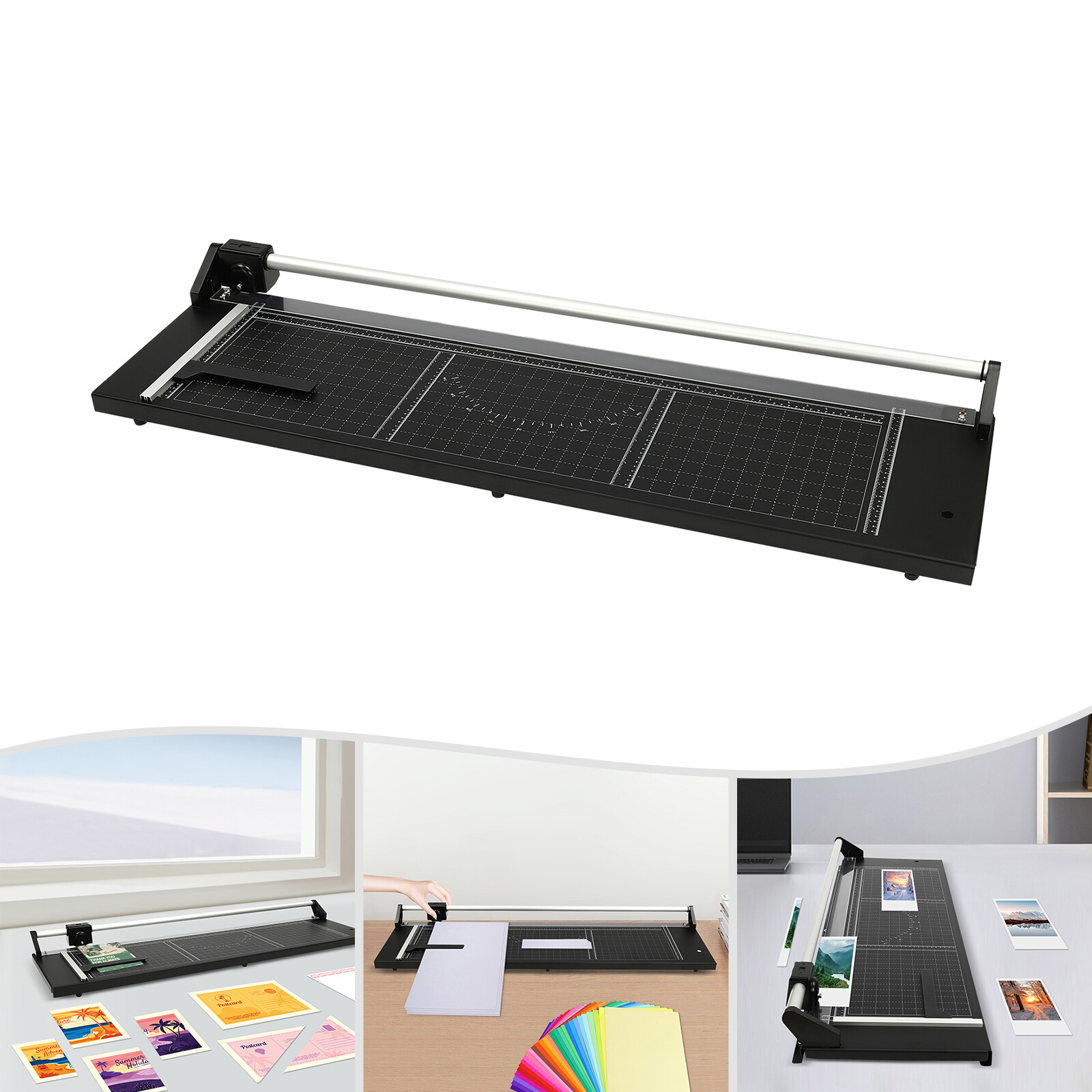 36" Paper Cutter, Manual Precision Rotary Paper Trimmer For Film, Art Cardboard
