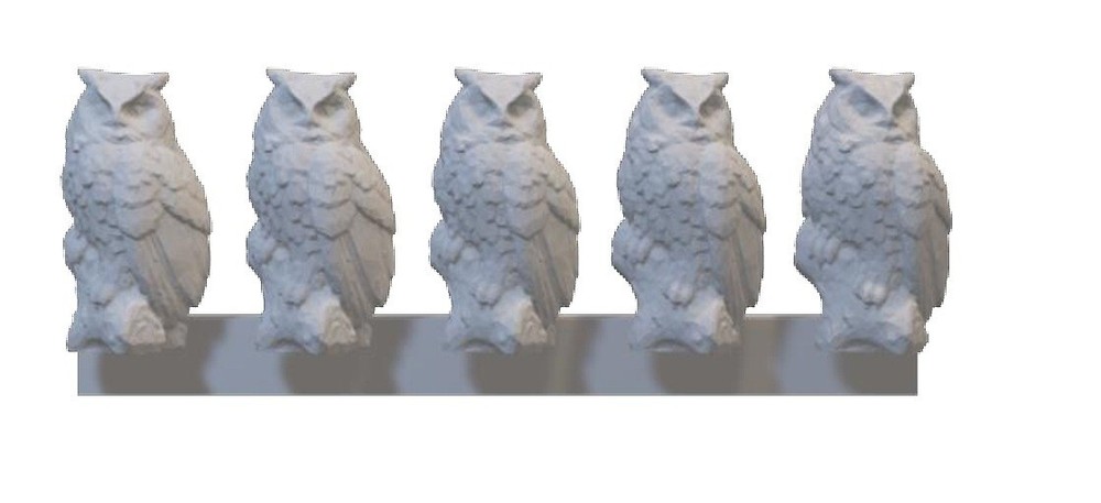 Resin printed Owls