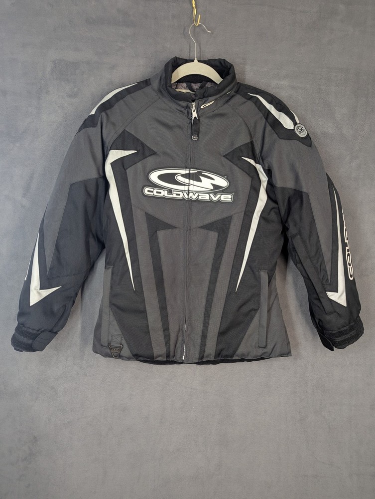 Coldwave Jacket Womens Small Black Gray Snowmobile