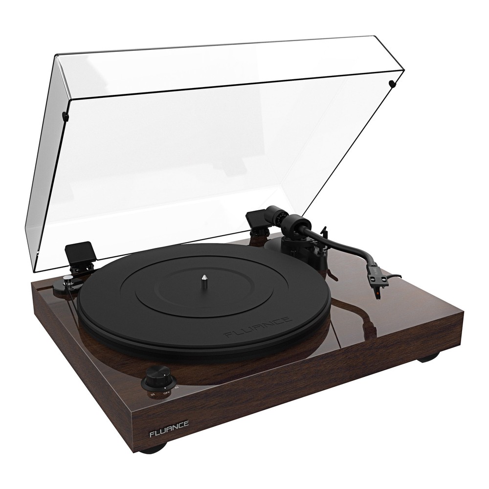 Fluance RT82 Reference Turntable with Record Weight and Vinyl Cleaning Kit