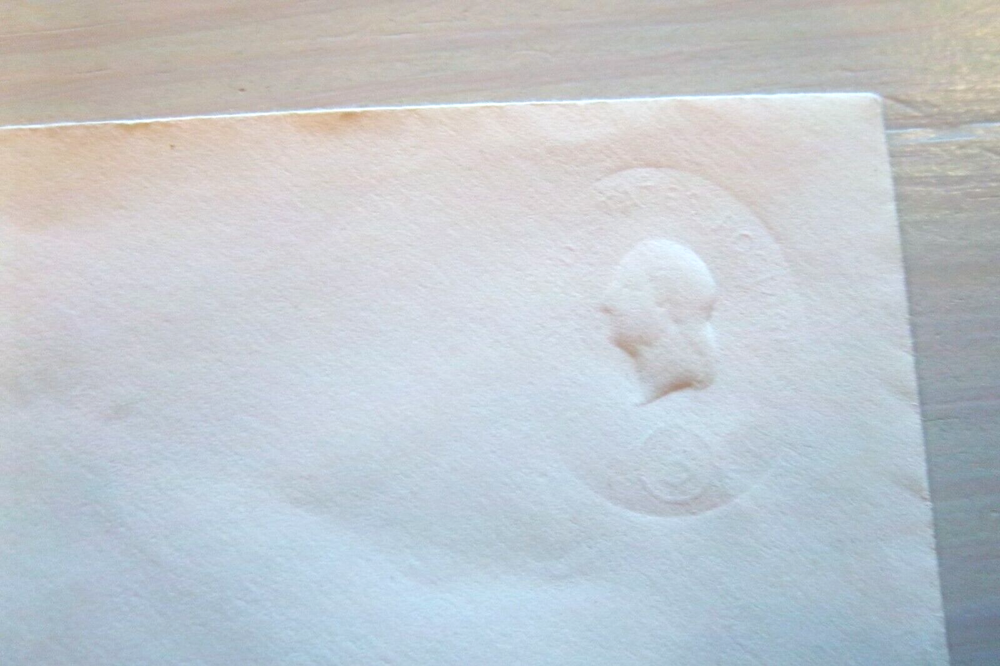 Sc. U534 ??? Albino EFO - Error Freak Oddities / Postal Envelope