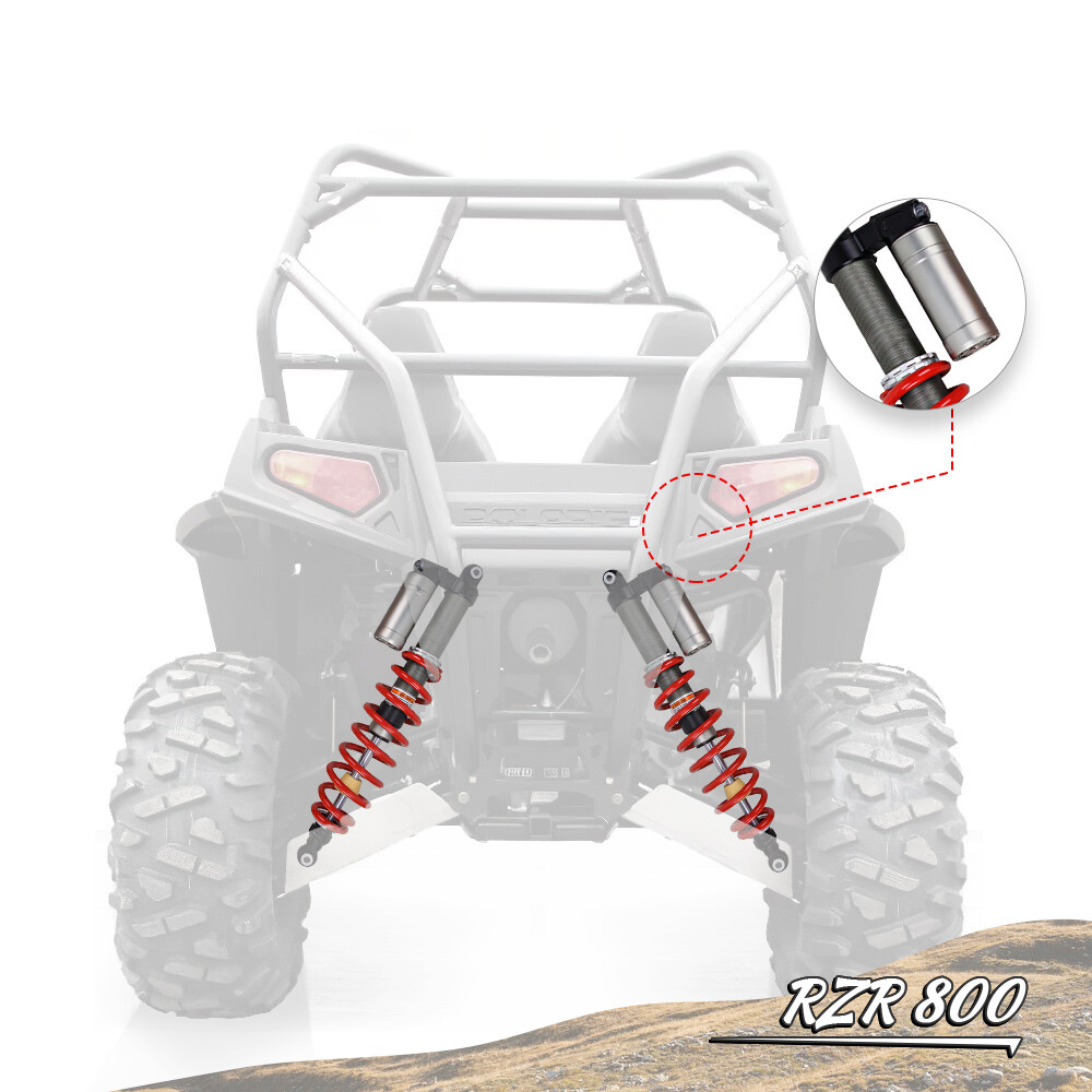 REAR SHOCK ABSORBER FOR 2008-2014 POLARIS RZR 800 S/4 DUAL RATE FULLY ADJUSTABLE