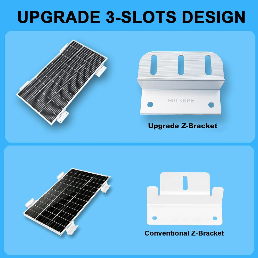 16 Units Solar Panel Mounting Brackets Z Brackets Mounting Kit Lightweight Boats