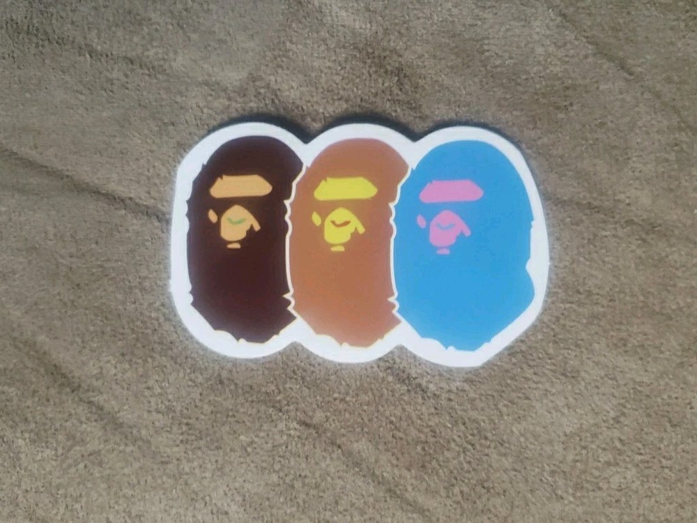 Bape Heads Sticker