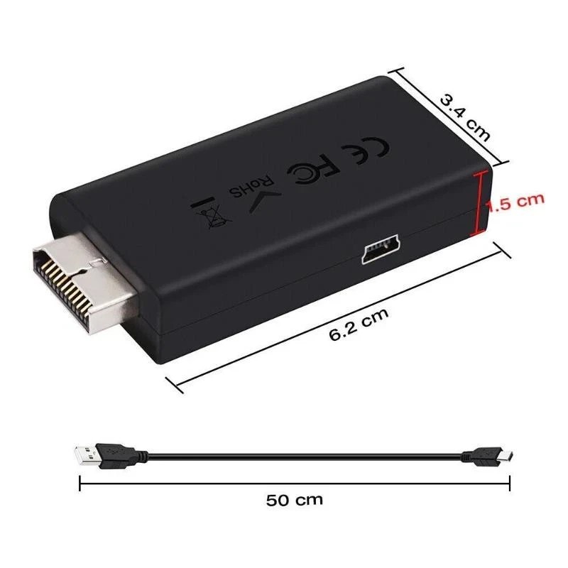 Bitfunx HDMI-compatible Converter Adapter Ypbpr Input for Sony PS2