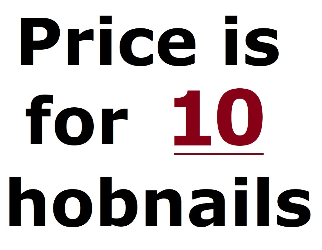 10 WWII German Gebirgsjager Boot Heel Side Hob Nails Hobnails Soldier Wehrmacht