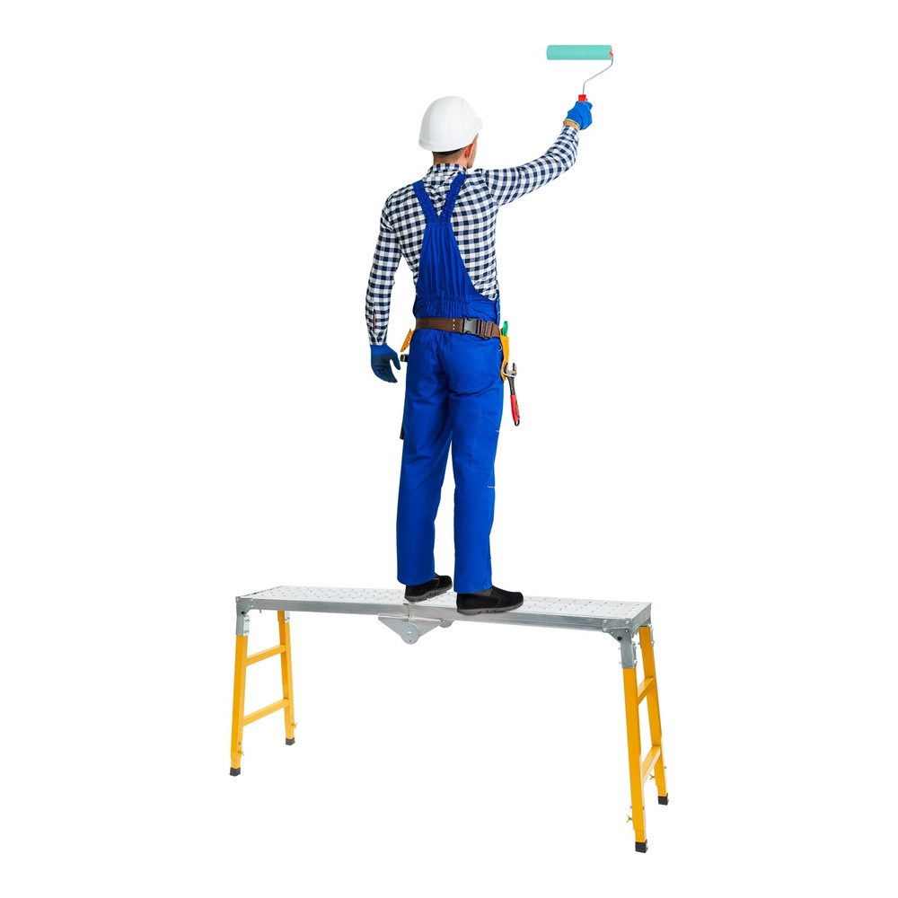 Portable Work Platform Adjustable Work Platform with Folding Legs for Workshop