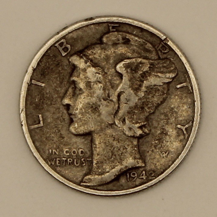 1942 Mercury Dime