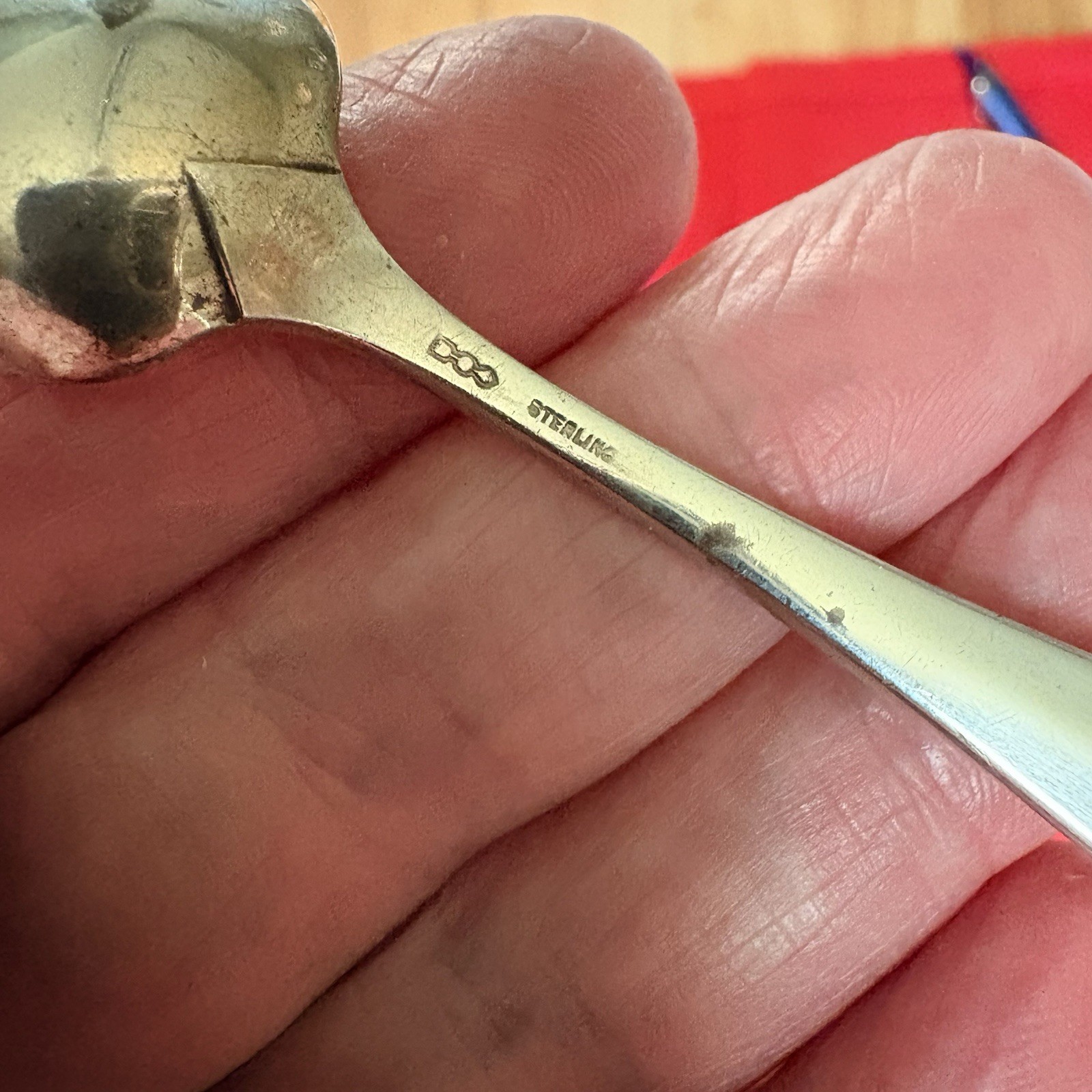 Sterling Silver Master Salt Spoon. Dominick & Haff. ‘Pointed Antique. 3". Nice.