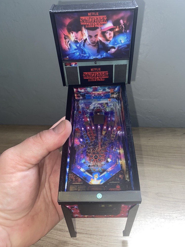 Large 1/8 Scale Replica “Stranger Things” Pinball Machine Scale Model Keepsake