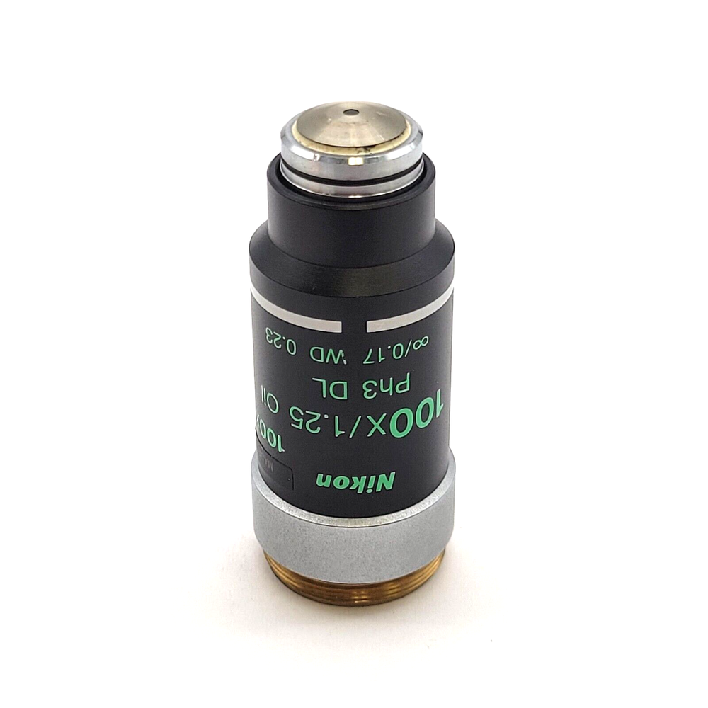 Nikon Microscope Objective 100x 1.25 Oil Ph3 DL Phase Contrast