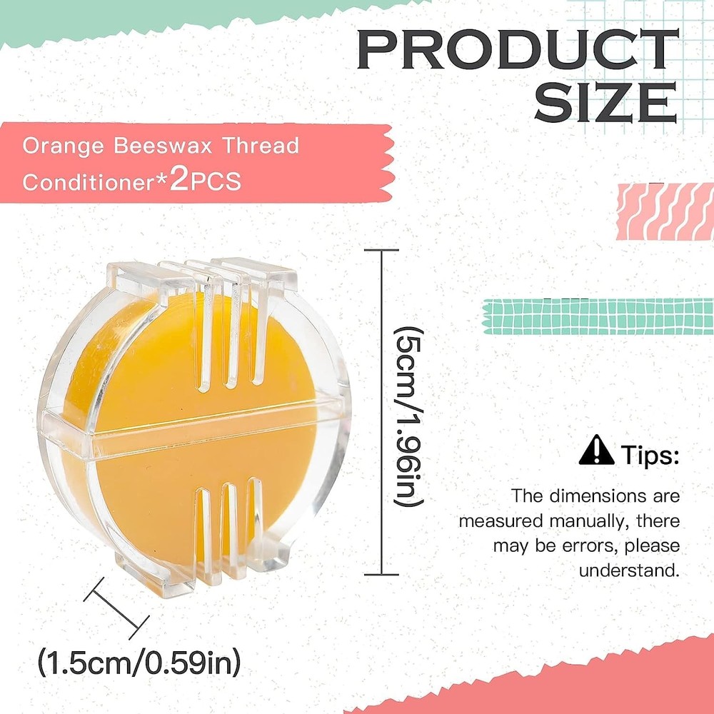 3PCS Thread Wax Thread Conditioner Beeswax for Sewing Thread Beeswax Thread C...