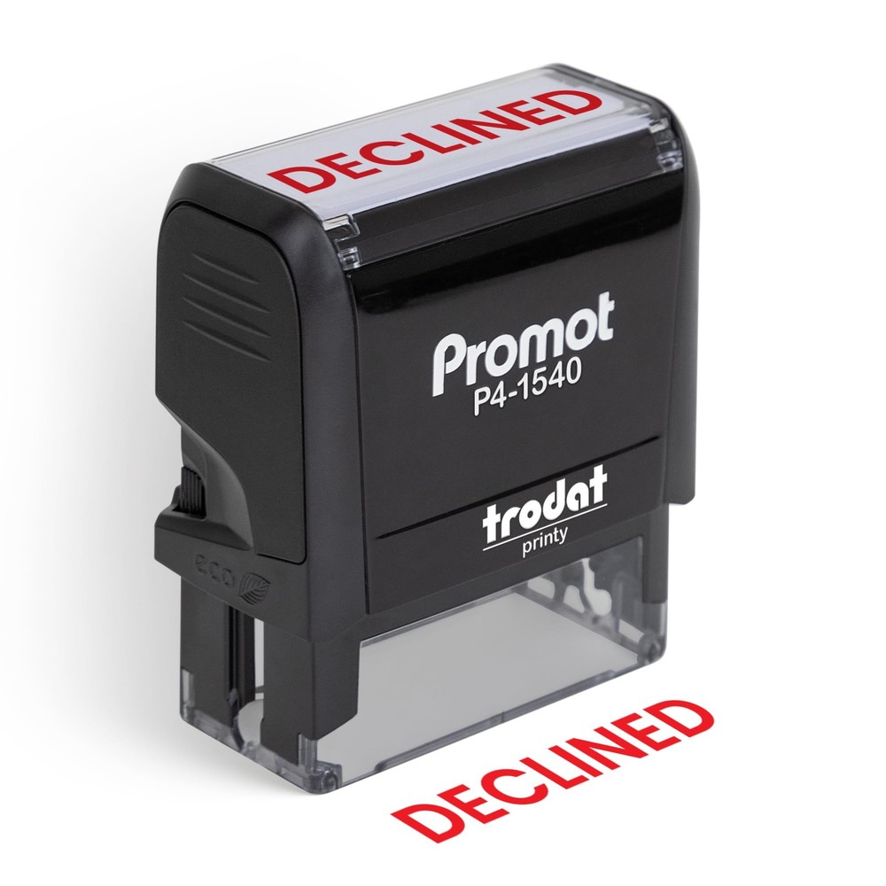 Declined Self Inking Rubber Stamp Office Document Reject Mark