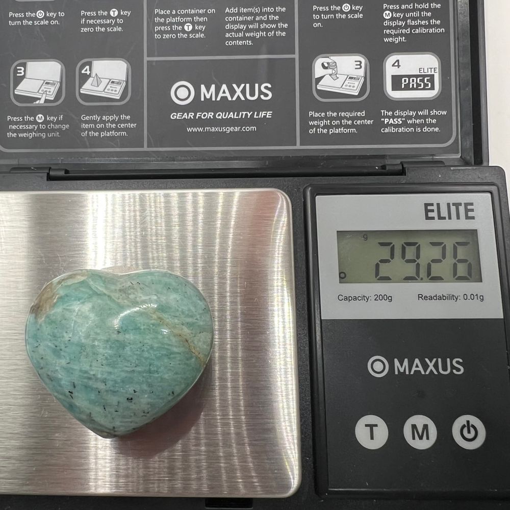 Amazonite Heart Carving (2)