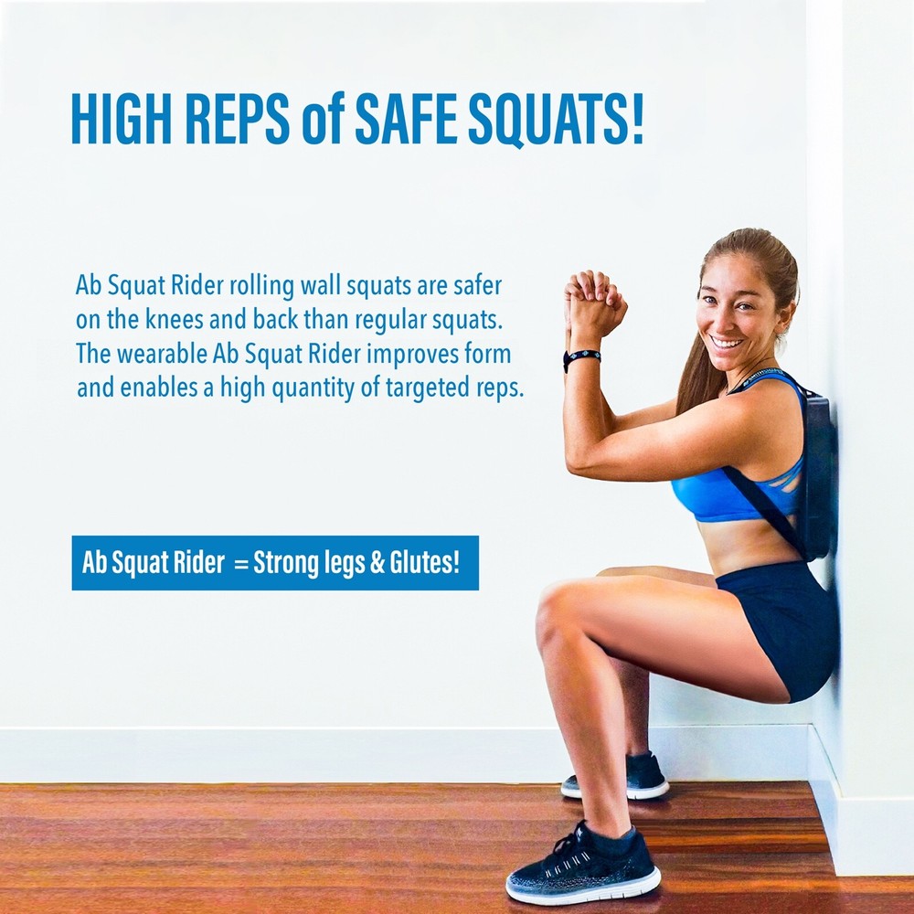 SmithShaper PRO Ab squat Roller (ASR) & Super Pad - Ab Rolls, Wall Squats, +