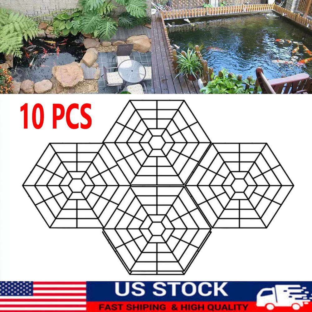 Floating Pond Protection Kit Interlocking Herons Deterrence Fish Protection Net