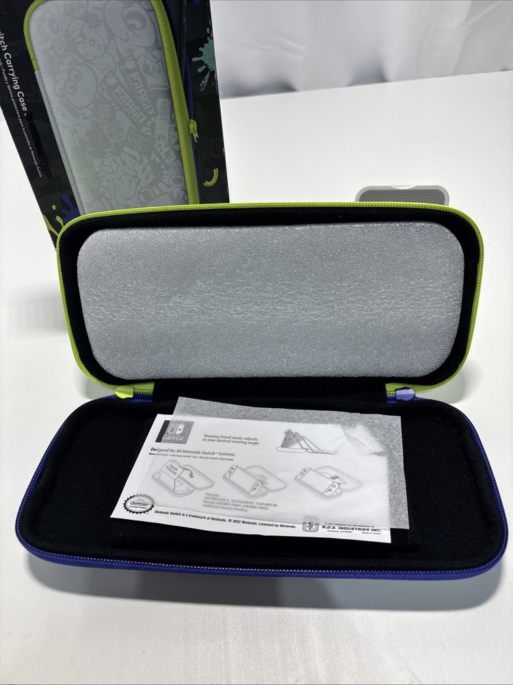 Nintendo Switch Case Splatoon 3 Edition New In Box Missing Screen Protector