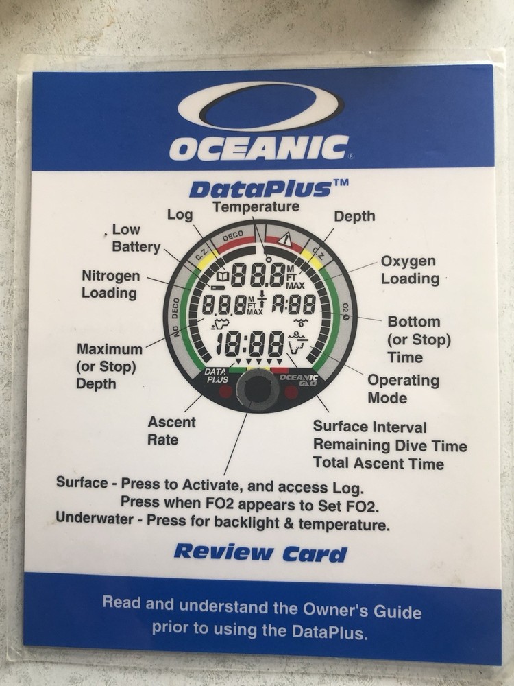 Oceanic Data Plus Dive Computer Air/Nitrox