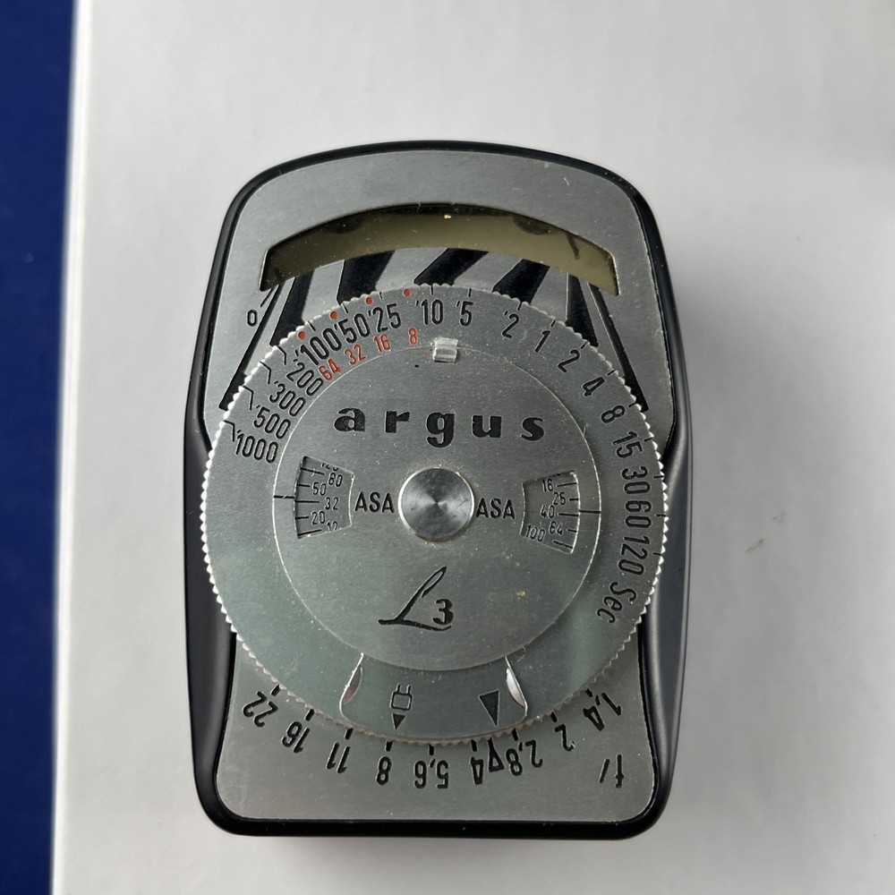 Argus L3 Exposure Meter, w/Original Case Untested