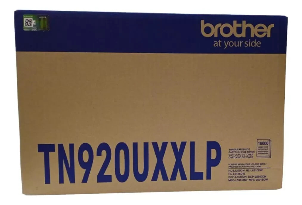 Brother Genuine TN920UXXL TN920UXXLP Ultra High-yield Toner Cartridge 18000 Page