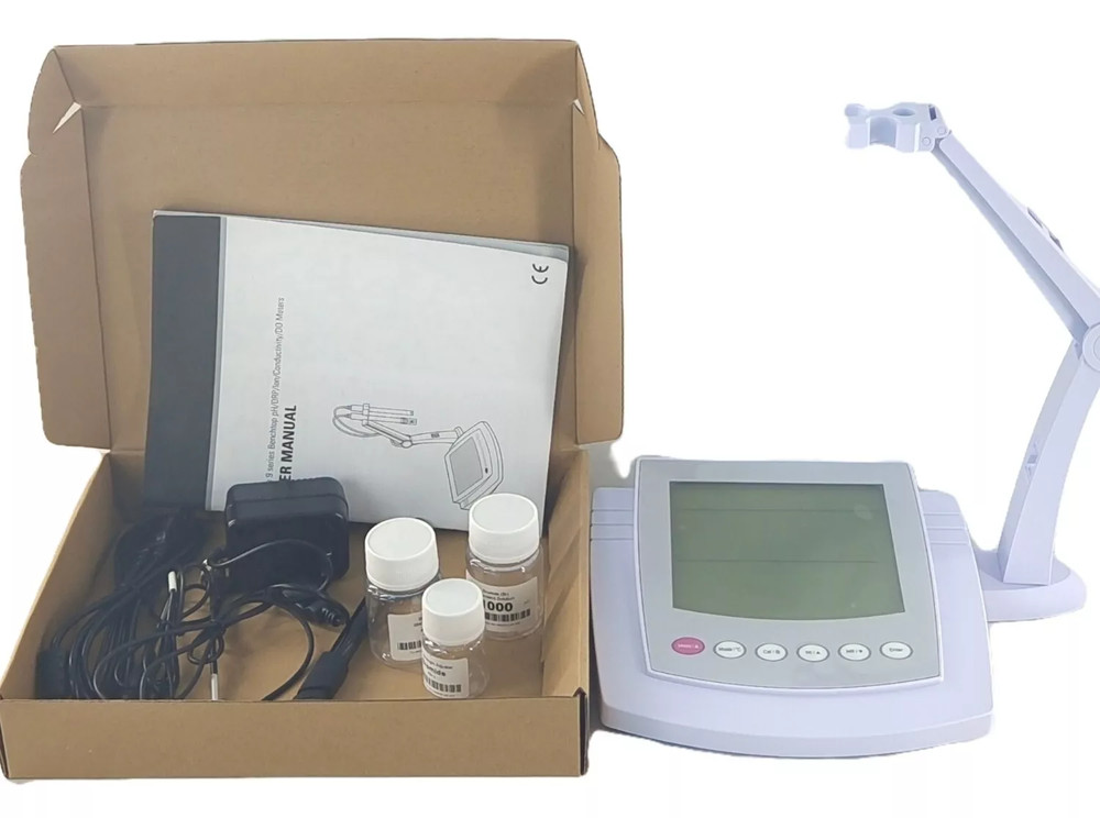 Benchtop NO3 Ion Meter with 500 Groups Data Storage ±1999.9mV Standard Solution