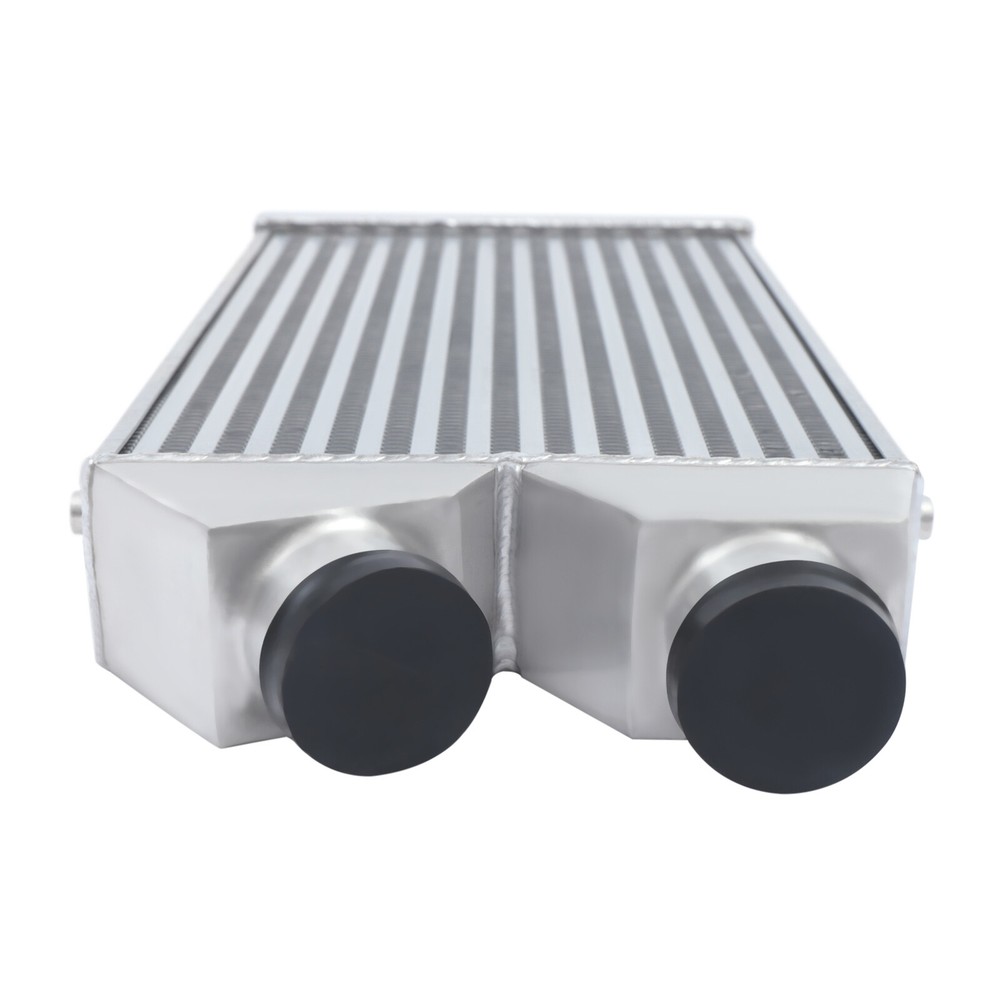 Universal Aluminum Intercooler Front Mount 2.5" Inlet&Outlet Same One Side