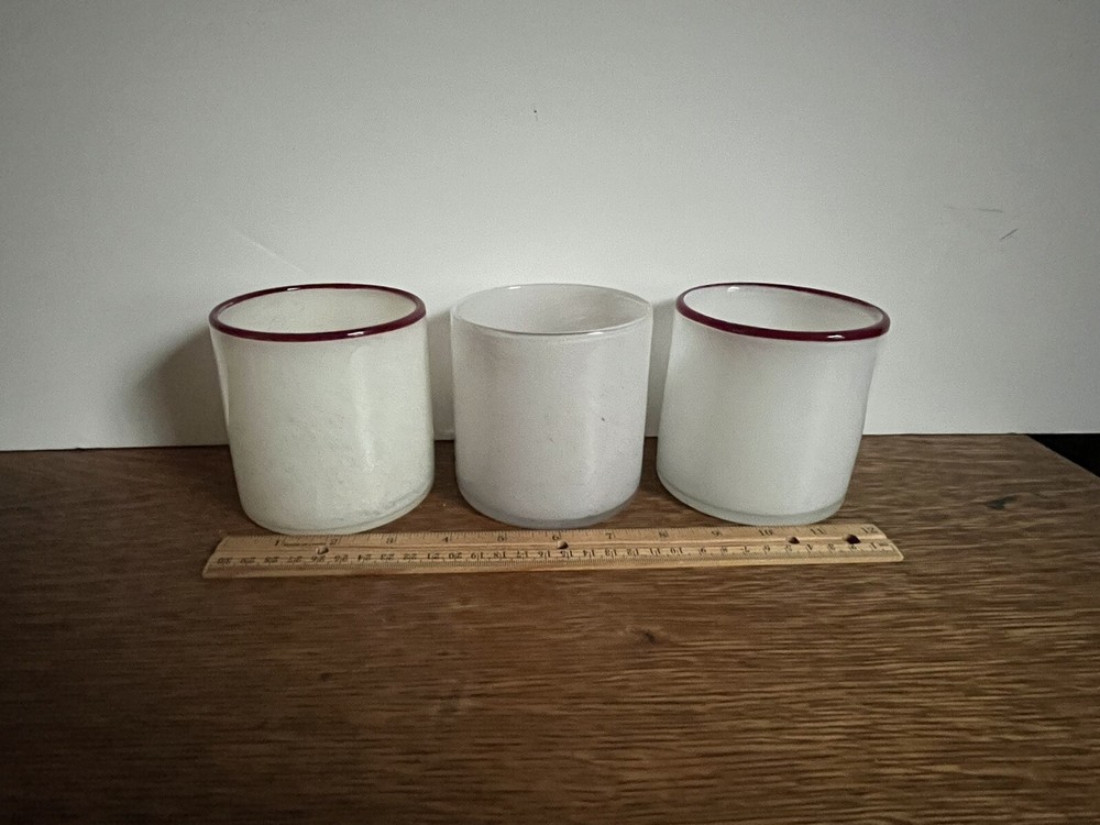 Lafco 15.5 oz Hand Blown Candle Containers- three-Empty