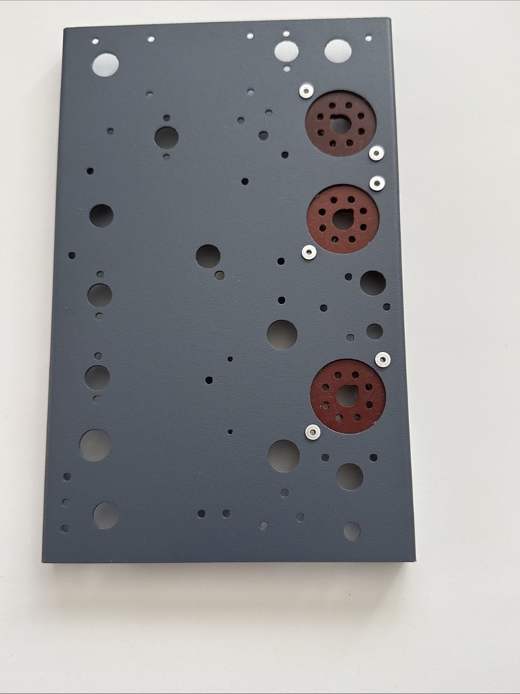 PARASET replica FRONT PANEL with 3 sockets BLUE