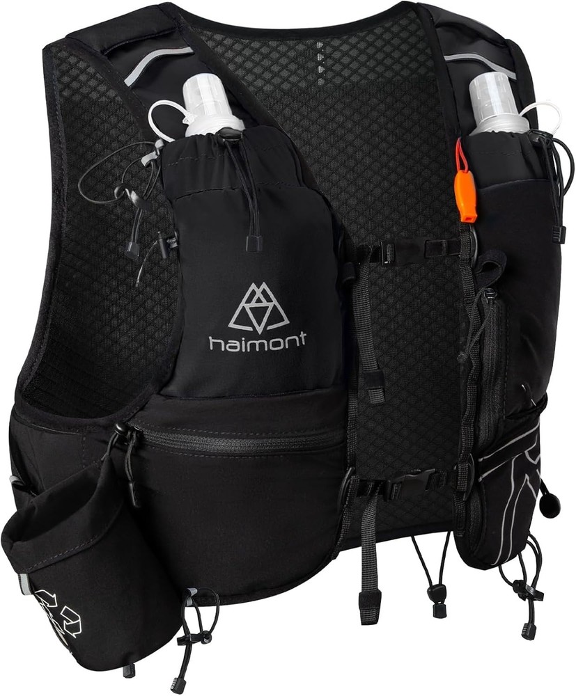 Haimont Running Hydration Vest 1 TPU Soft Flasks  Lightweight Runner