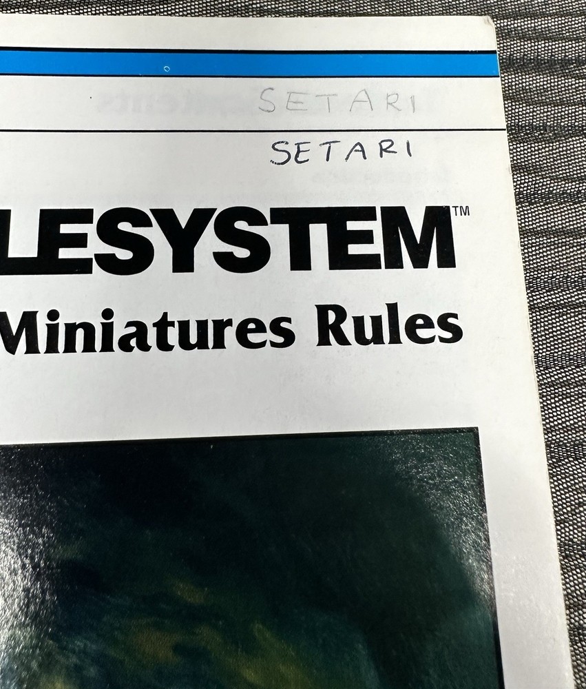 1985 Battlesystem Miniatures Rules Advanced Dungeons & Dragons TSR 2E 9266 Game
